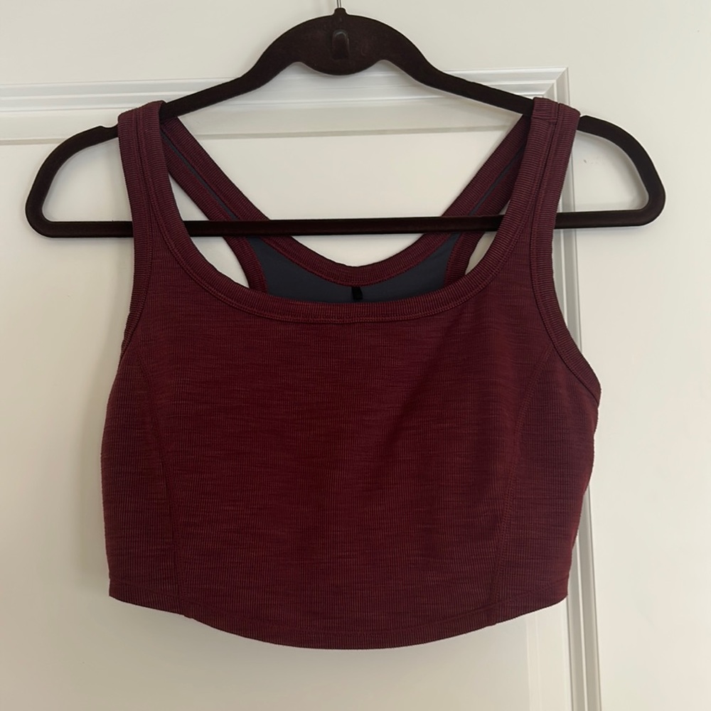 Prana crop tank with built in bra.